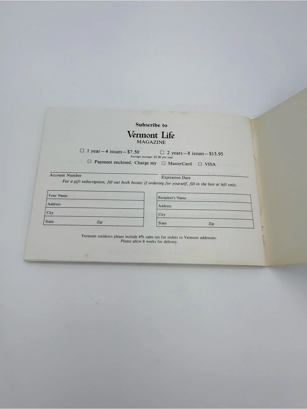Vtg. 1984 Vermont Life’s Guide To Fall Foliage By Gale Lawrence PB Booklet